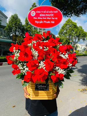 Giỏ hoa tươi 2408