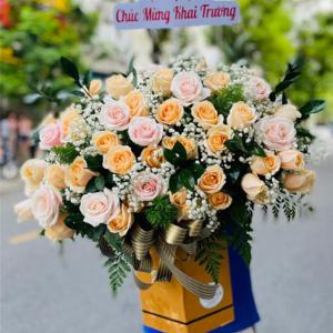 Giỏ hoa tươi chúc mừng TH007
