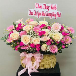 Giỏ hoa tươi chúc mừng TH032