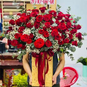 Giỏ hoa tươi chúc mừng TH034