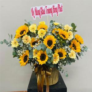 Giỏ hoa tươi chúc mừng TH038