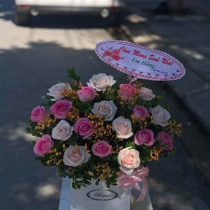 Giỏ hoa chúc mừng HCM202002
