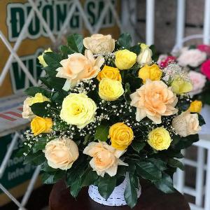 Giỏ hoa chúc mừng HCM202004