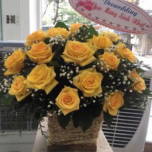 Giỏ hoa chúc mừng HCM202005