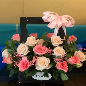 Giỏ hoa chúc mừng HCM202009