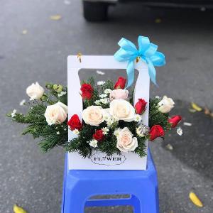 Giỏ hoa chúc mừng HCM202012