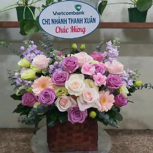 Giỏ hoa chúc mừng HCM202014