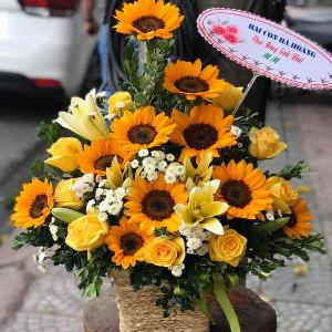 Giỏ hoa tươi chúc mừng HCM202031