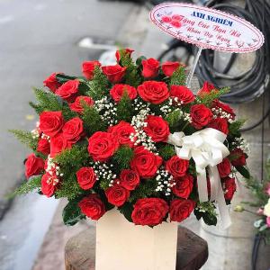 Giỏ hoa tươi chúc mừng HCM202033