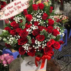 Giỏ hoa tươi chúc mừng HCM202034