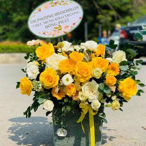 Giỏ hoa tươi chúc mừng HCM202074
