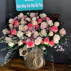 Giỏ hoa tươi chúc mừng HCM202092